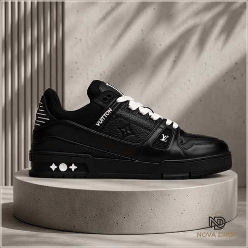 LV Trainer Black Embossed Monogram.