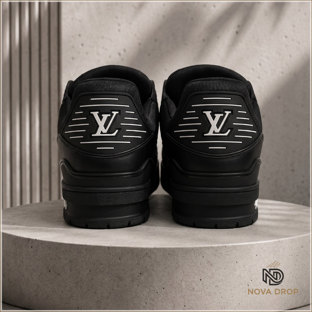 LV Trainer Black Embossed Monogram.
